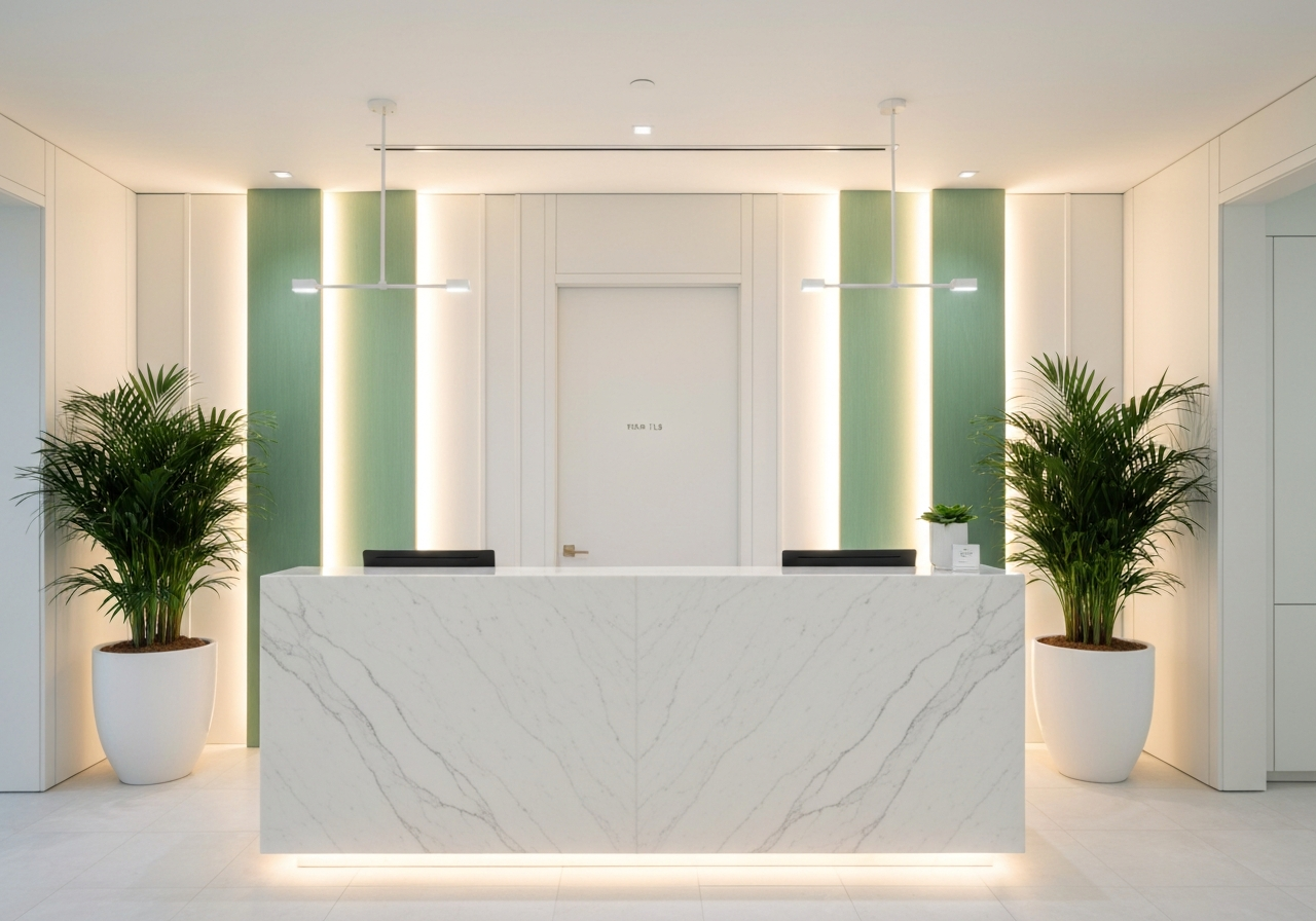 Gables Med Spa luxury reception area